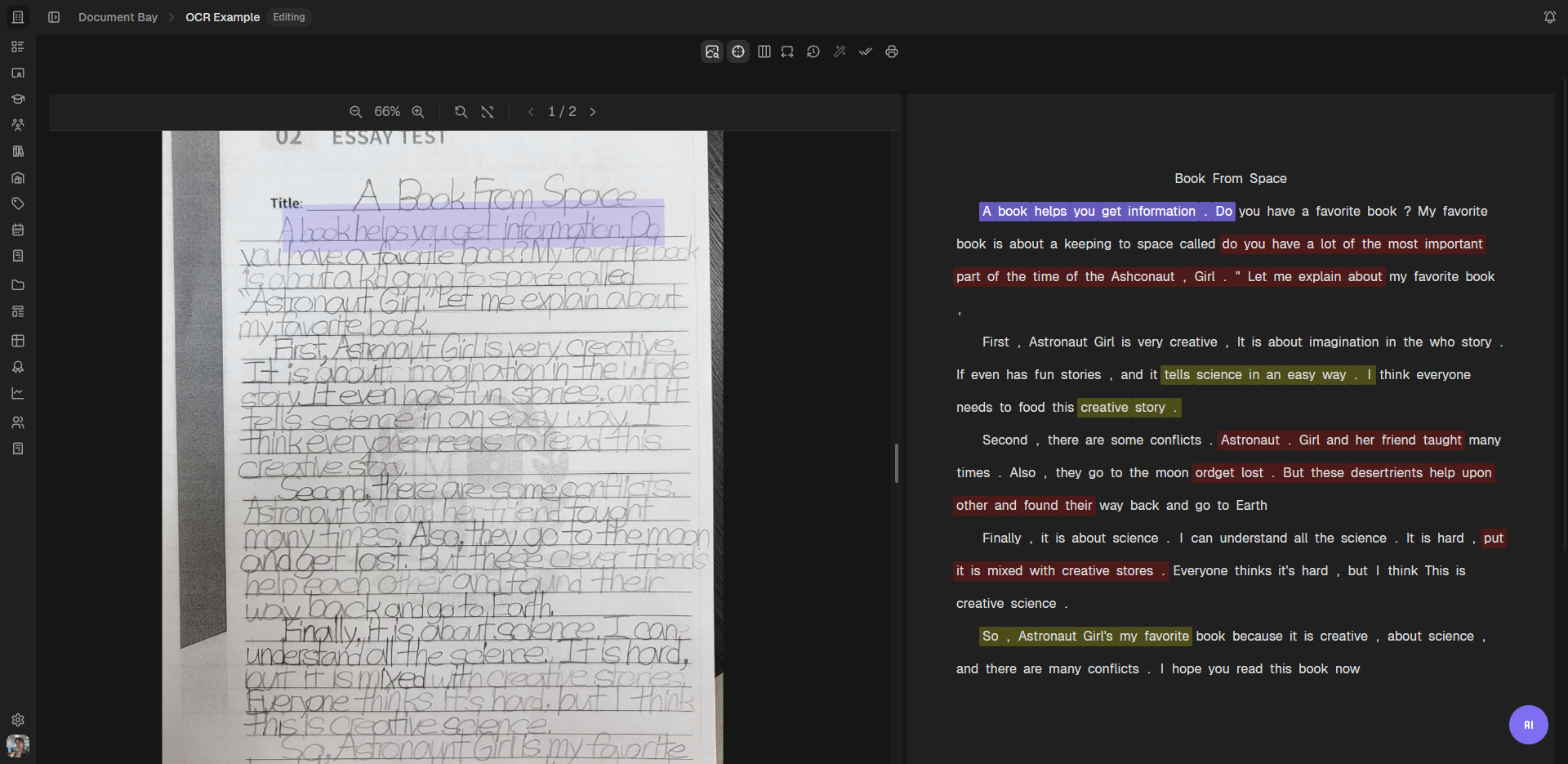 Snapgrade import flow showing paste, file upload, and OCR options